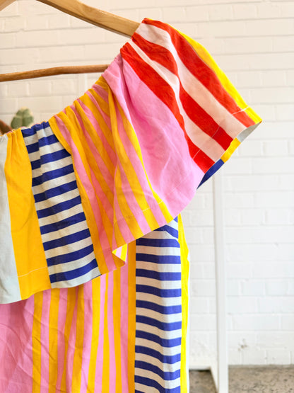 Gorman x Mireia Ruiz Striped Midi Dress - Size 10