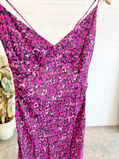 Kivari Magenta Imogen Slip Dress - Size 10
