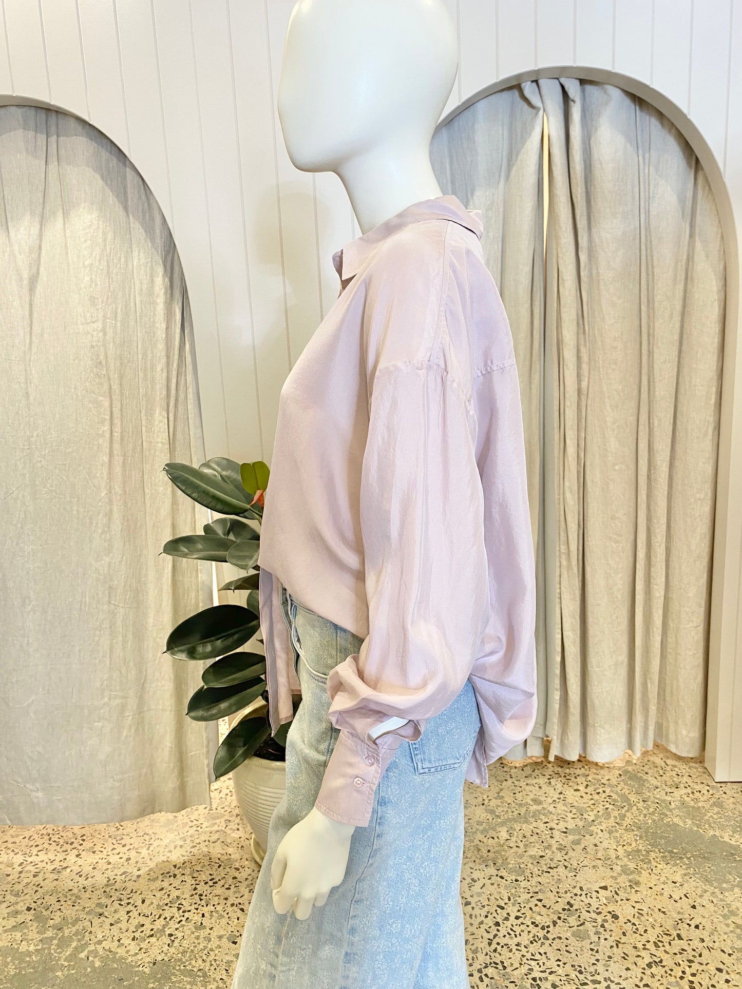 Essentiel Antwerp Silk Shirt - Size S