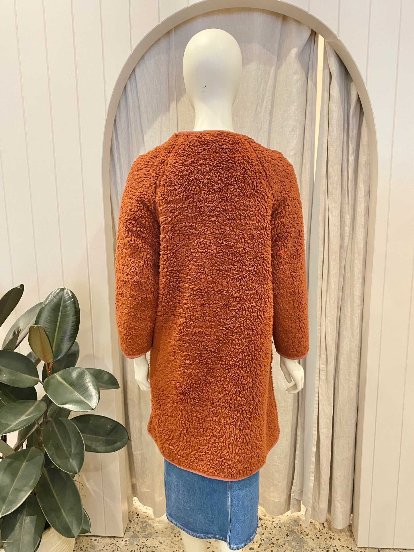 Anthropolgie Reversible Teddy Coat - Size 8/10