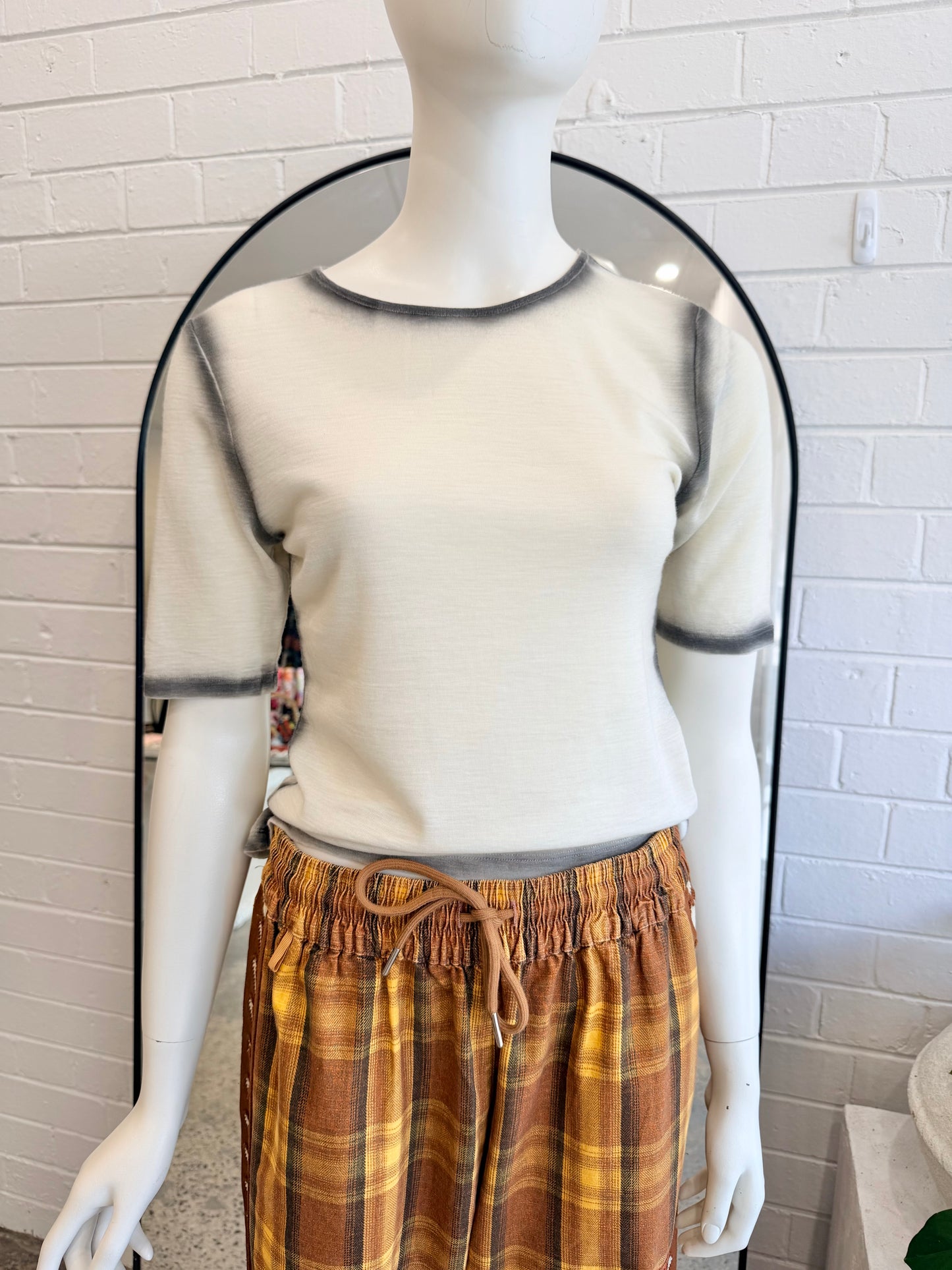 Vrg Grl Sheer Dip Dye Wool Tee - Size 14