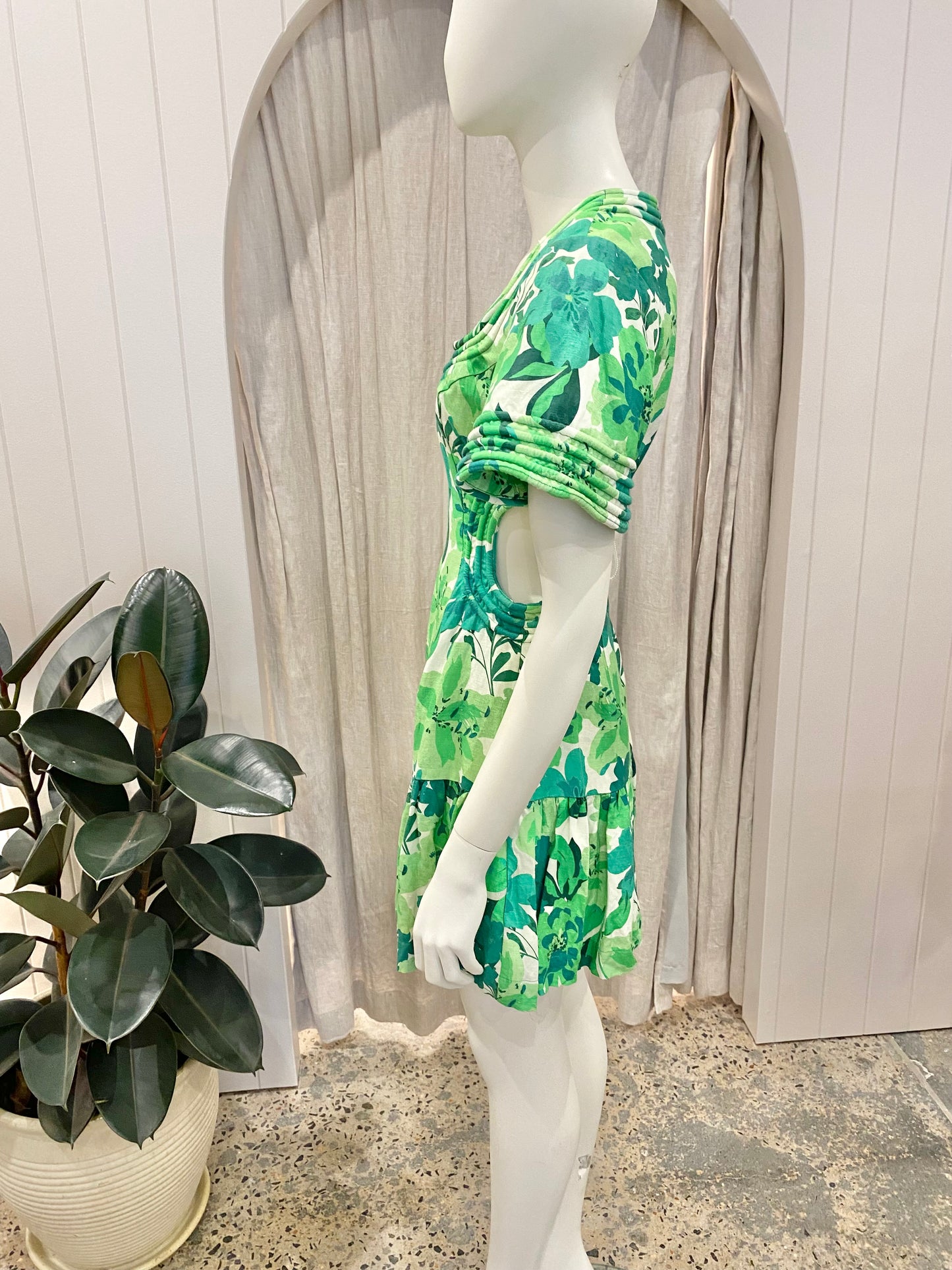 Rebecca Vallance Marguerita Cutout Mini Dress - Size 10