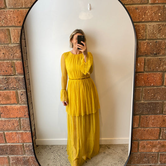 Morrison Lace Tier Maxi Dress - Size 0 (8)