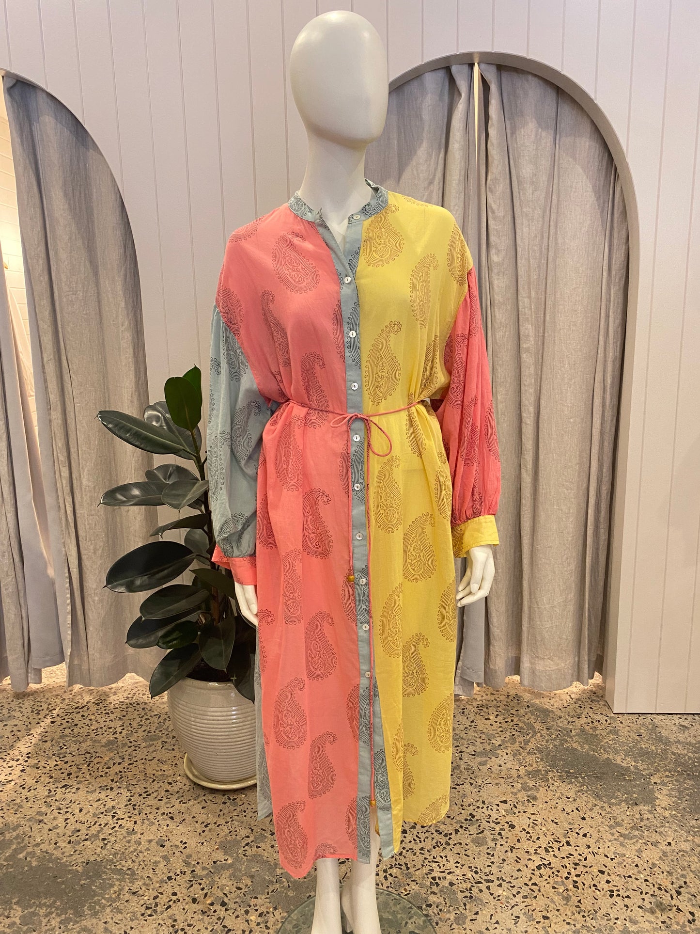 Hannah Artwear Cotton Shirt Dress - Size 1 (10/12)