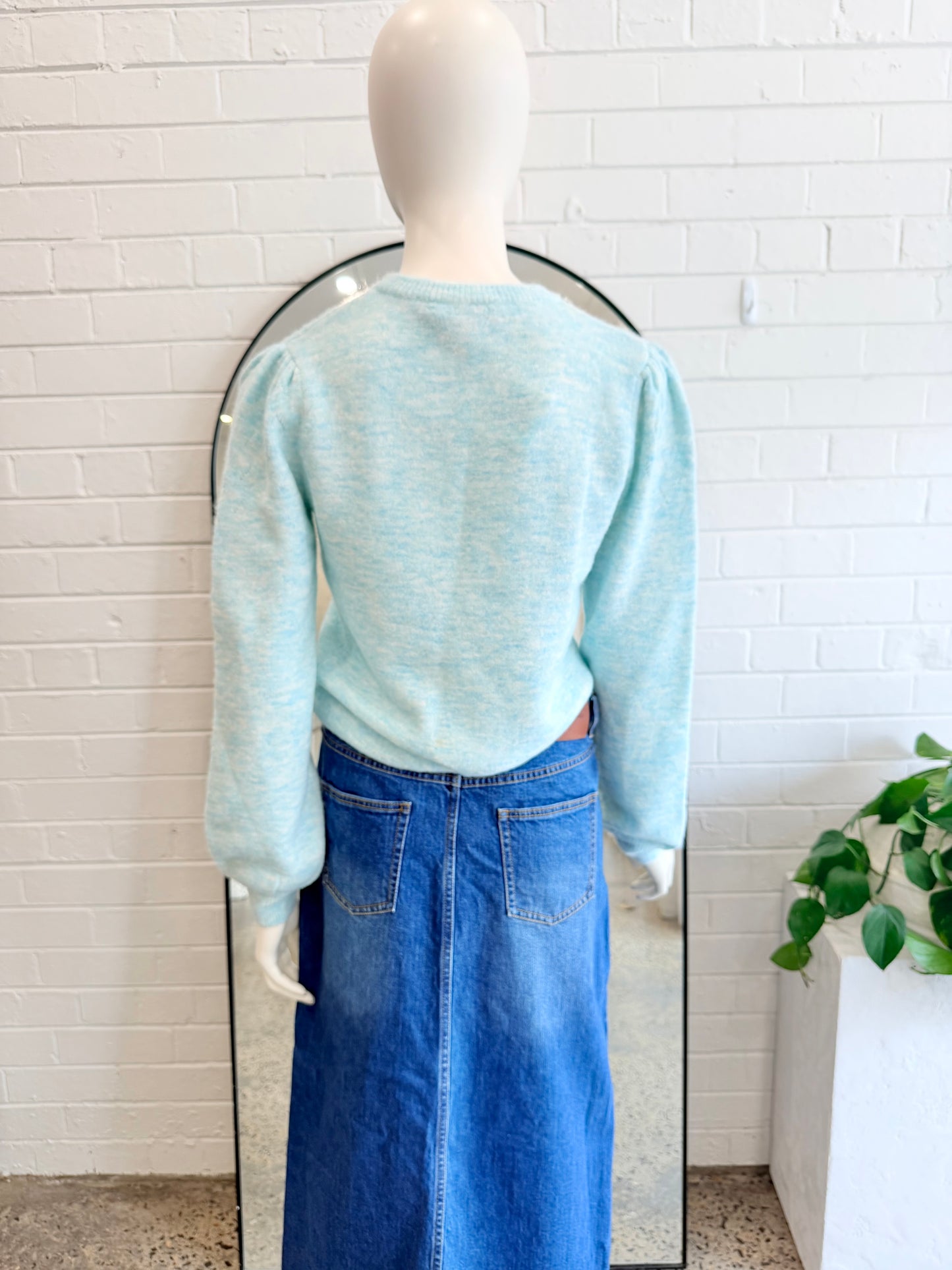 Review Ice Blue Heidi Cardigan
