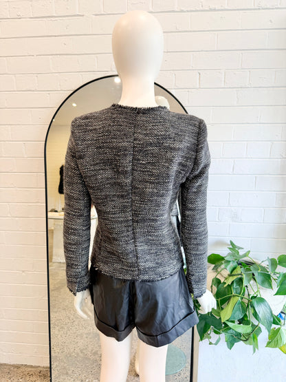 Isabel Marant Black Tweed Jacket - Size 40 (8)