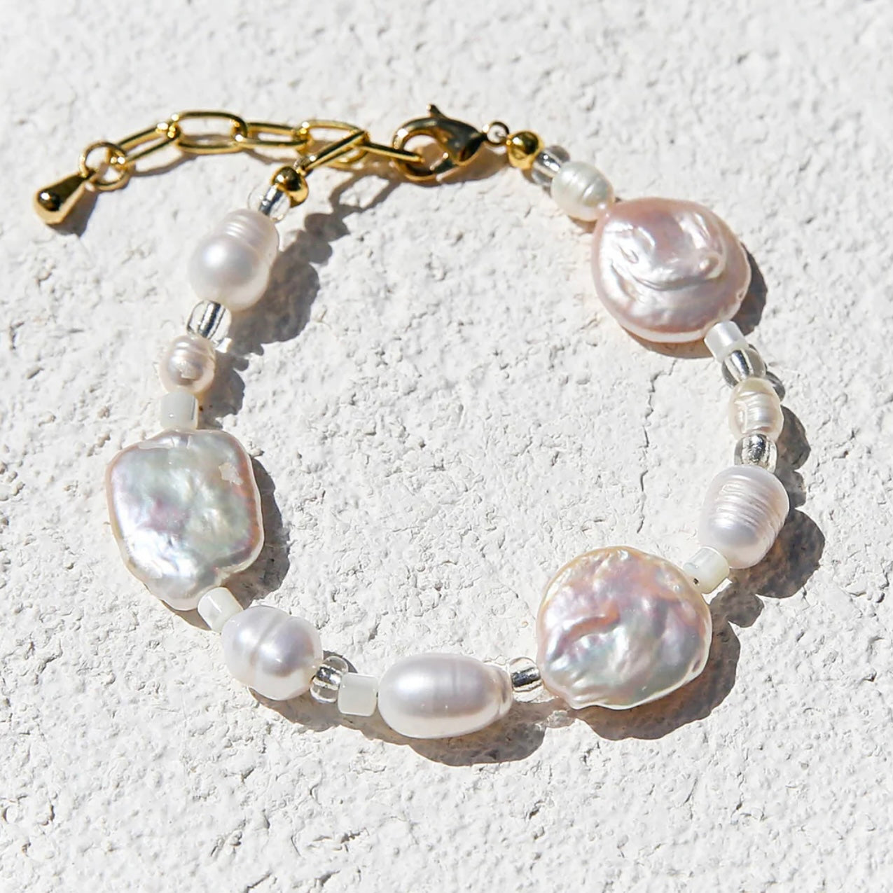 Kingston Jewellery Chunky Pearl Bracelet Round