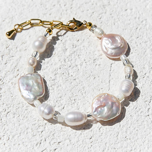 Kingston Jewellery Chunky Pearl Bracelet Round