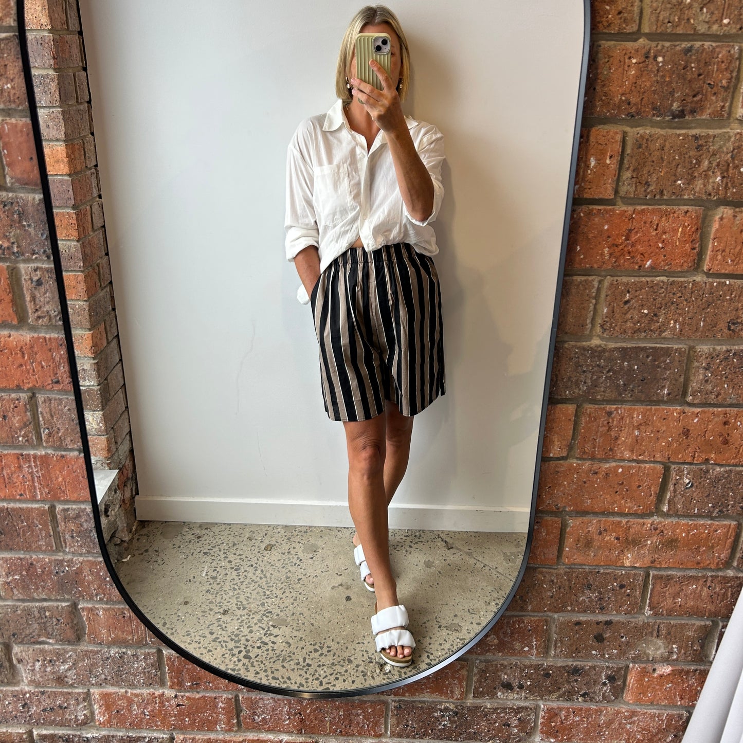 BLANCA Striped Shorts - Size M/L