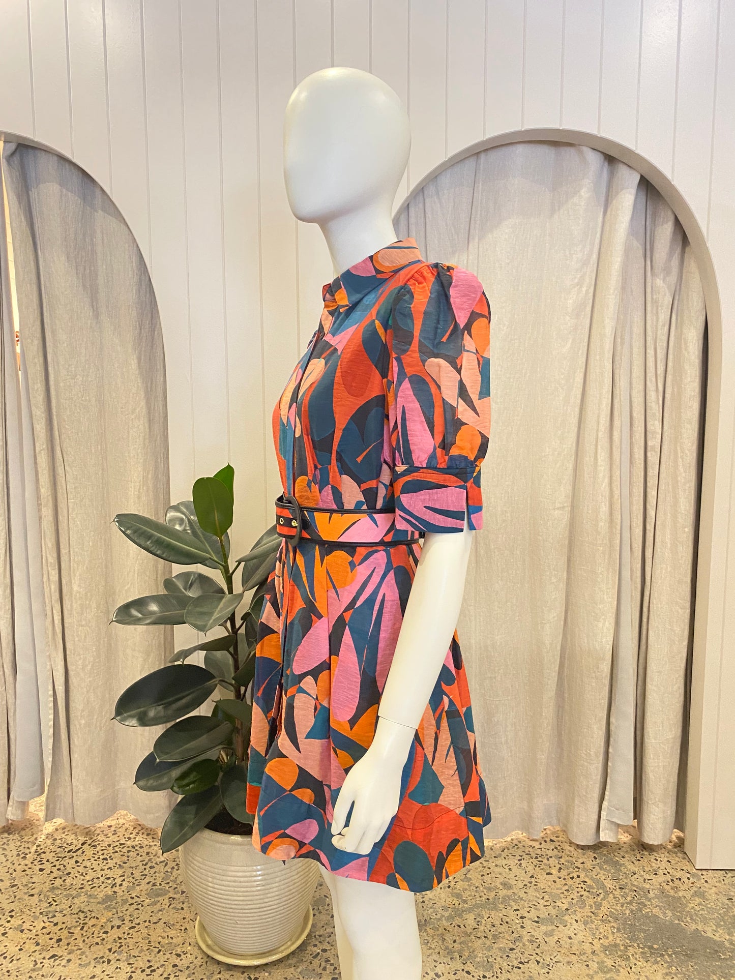 Rebecca Vallance Catalina Shirt Dress - Size 12