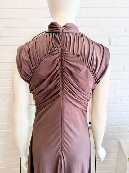 Rachel Gilbert 'Juniper' Gown in Chocolate - Size XL (14)