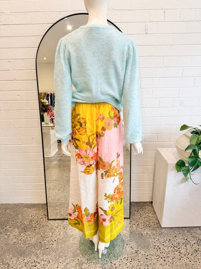 Alemais Silas Wide Leg Linen Pants - Size 8
