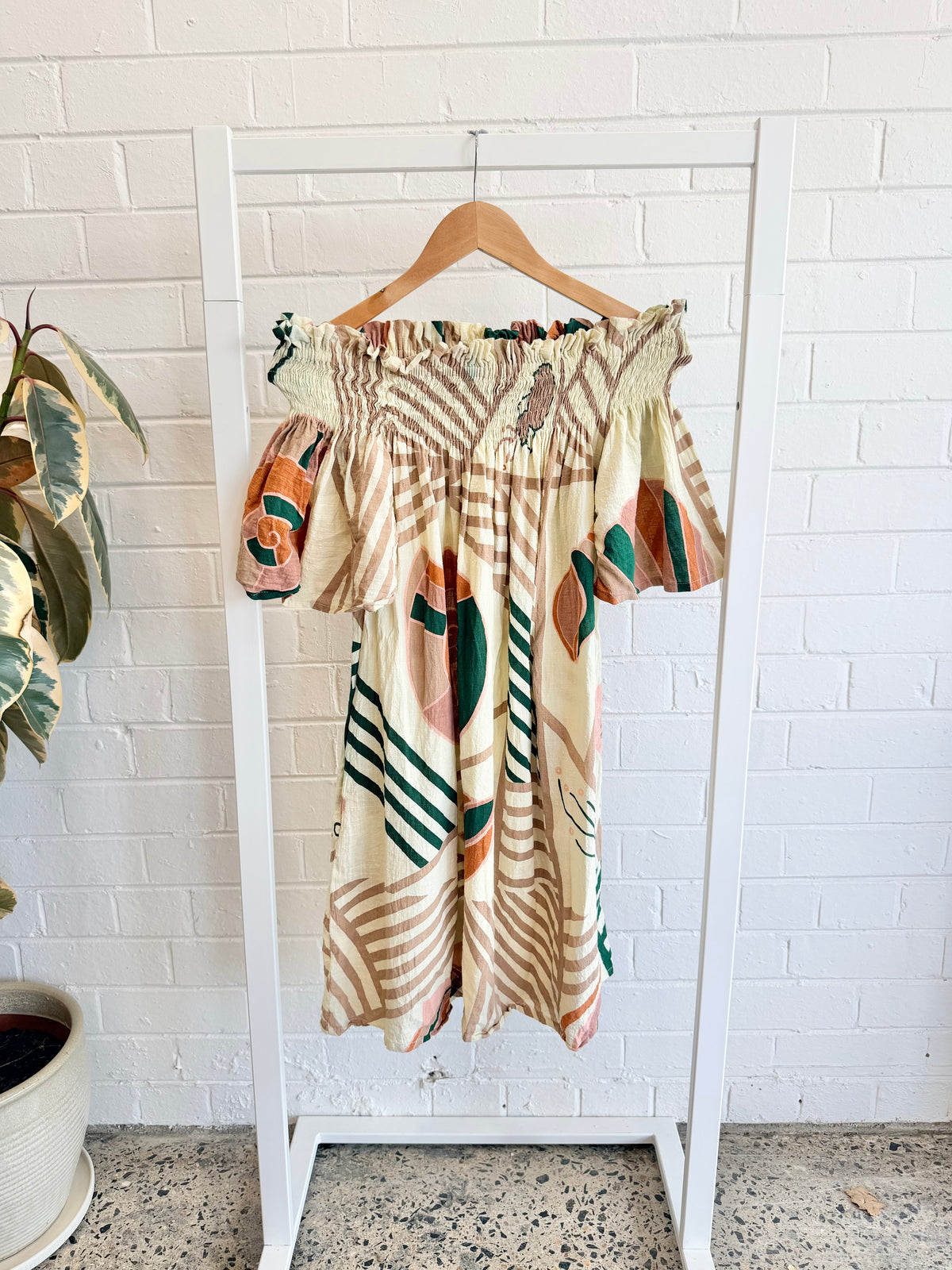 Frank & Dolly's Off Shoulder Mini Dress - Size XXS (8-10)