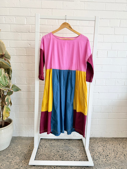 Gorman Chop Chop Colour Block Dress - Size 10
