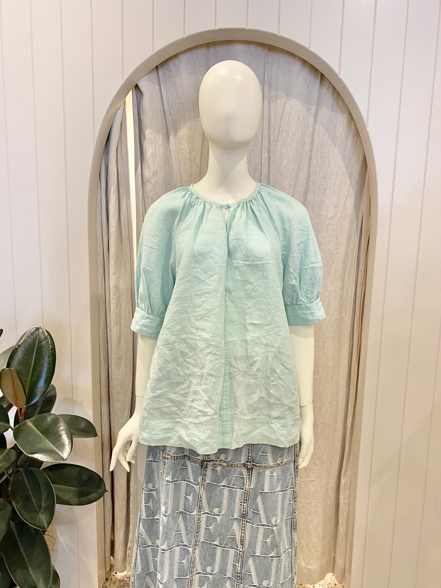Country Road Mint Blouse - Size 10