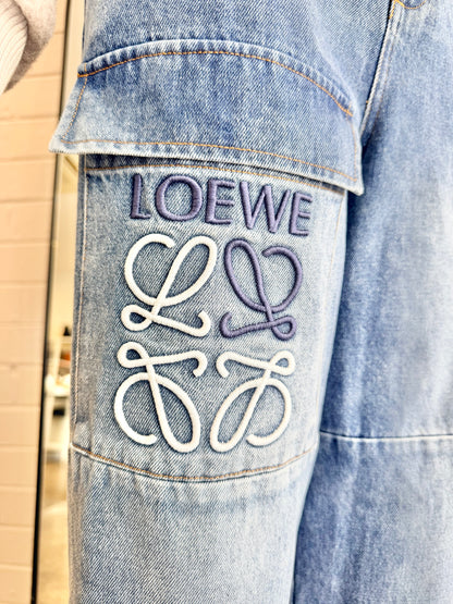 Loewe Blue Cargo Jeans - Size S (6 - 8)