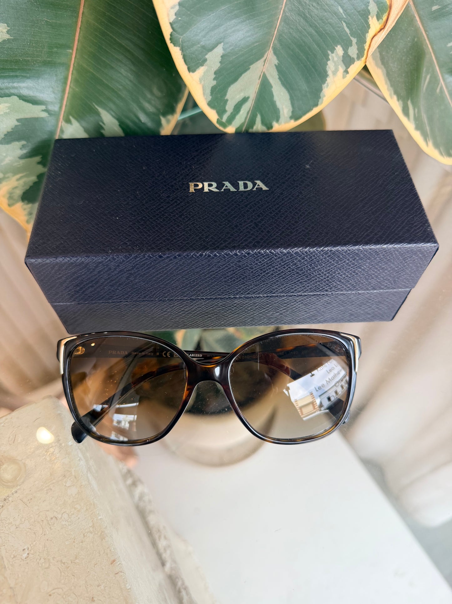 Prada Tortoise Shell SPR010 Sunglasses