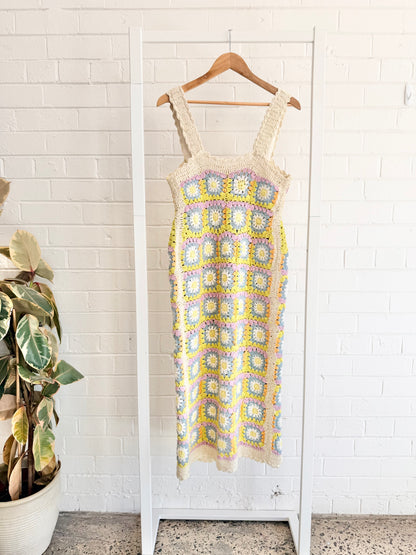 Alemais Petra Crochet Midi Dress - Size 10