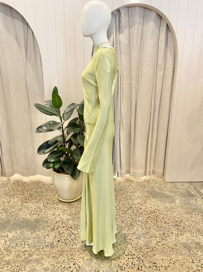 Bec & Bridge Kai Asym Maxi Dress in Pear - Size 10