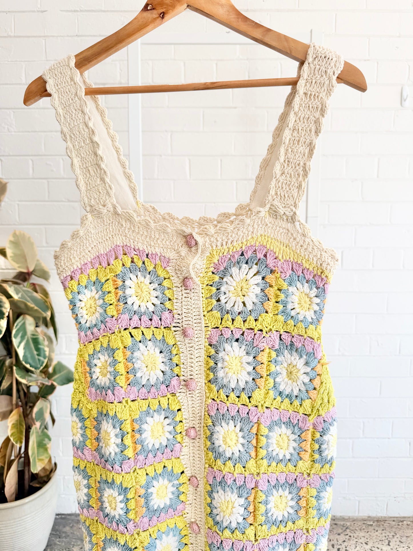 Alemais Petra Crochet Midi Dress - Size 10