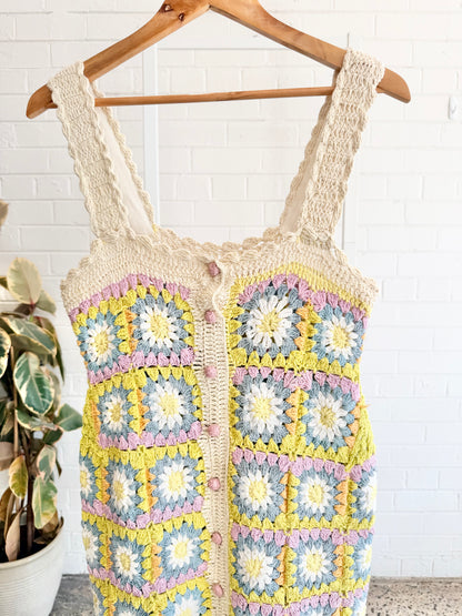 Alemais Petra Crochet Midi Dress - Size 10