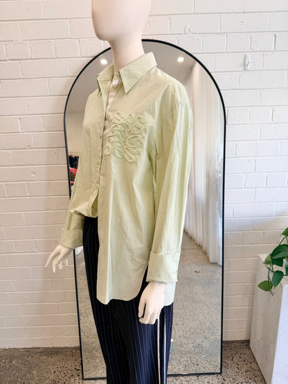 Sass & Bide Lazuli Shirt in Mint - Size 12