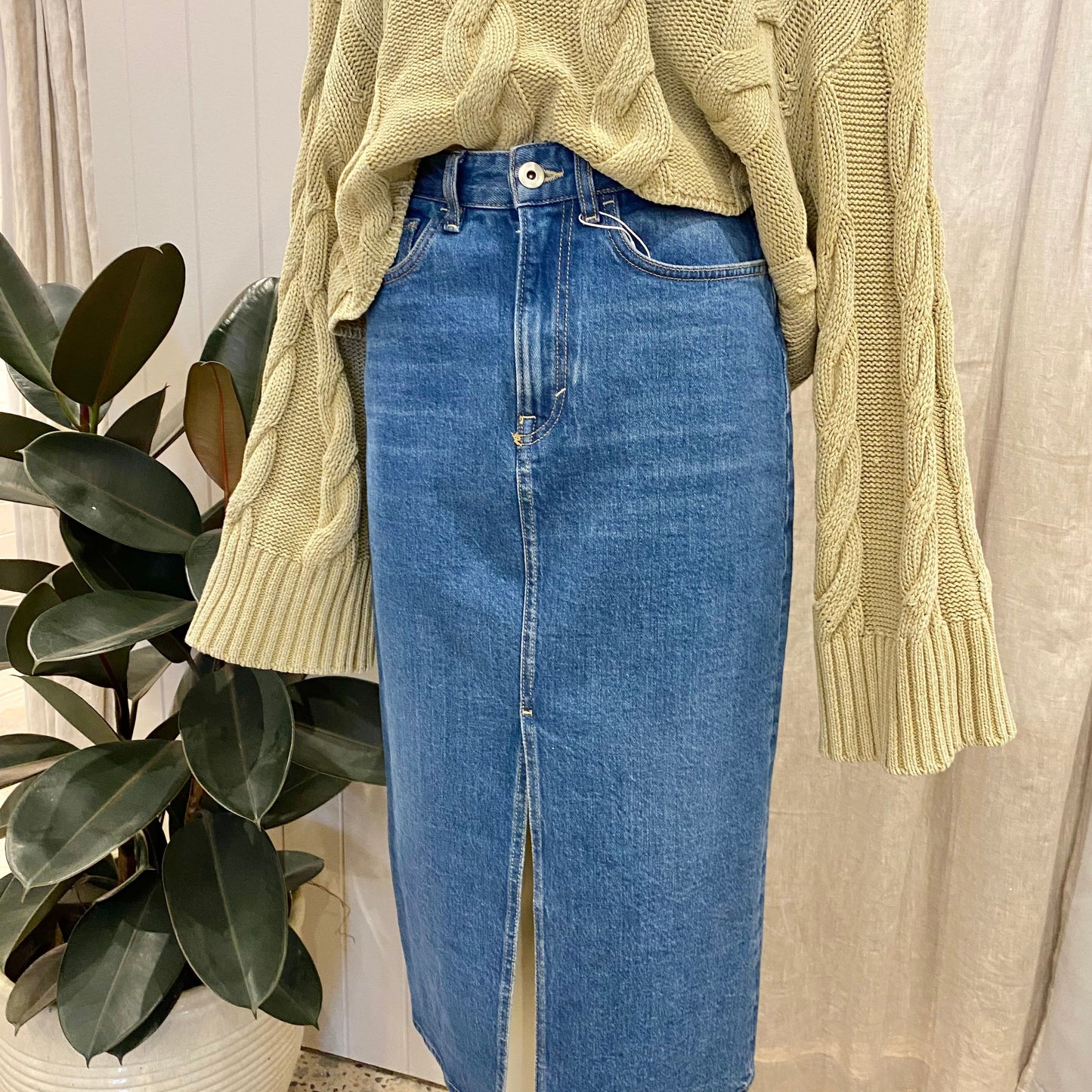 COS Denim Skirt - Size 6/8