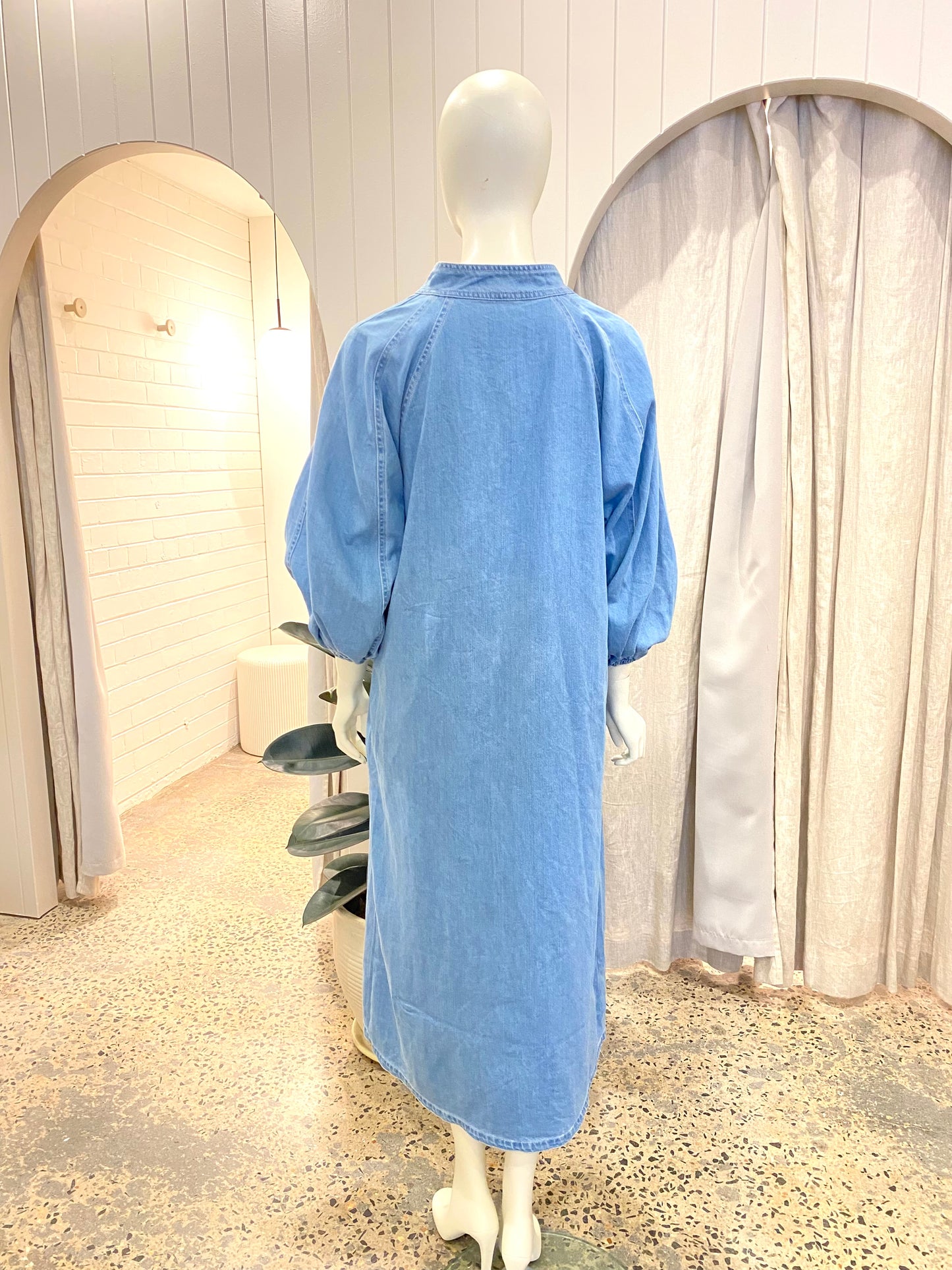 White Label Noba Denim Dress - Size 0 (8)