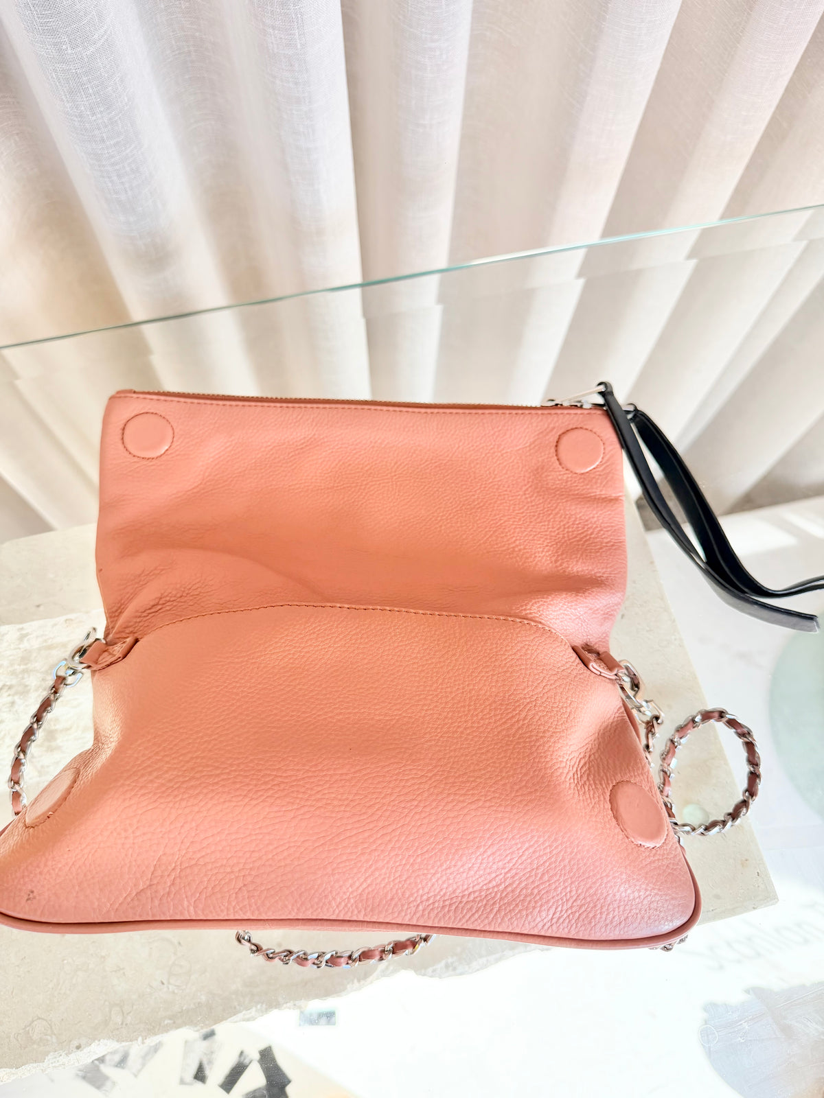 Zadig and Voltaire Pink Rock Clutch