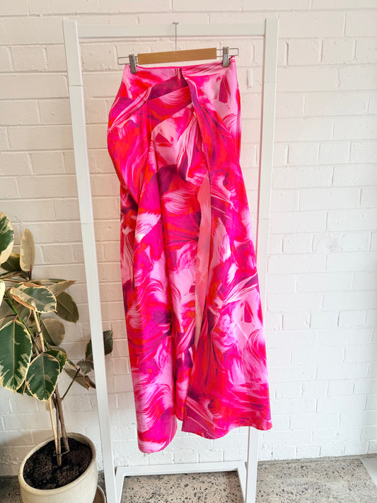 Eliya The Label Zabana Capri Maxi Skirt in Pink - Size 8