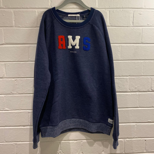 Scotch and Soda Blue Varisty Crewneck - Size 14