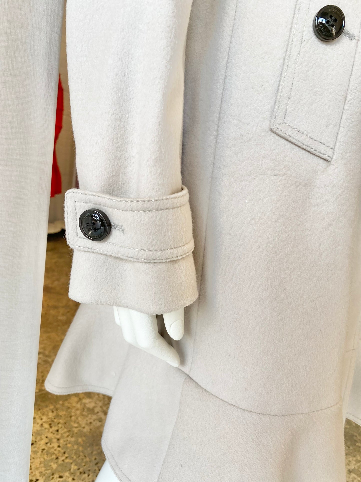 Burberry Wool Cashmere Coat - Size 42 (au 8-10)