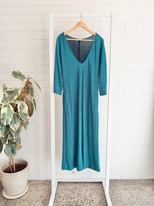 Hoss Emerald Glam Midi Dress - Size 12