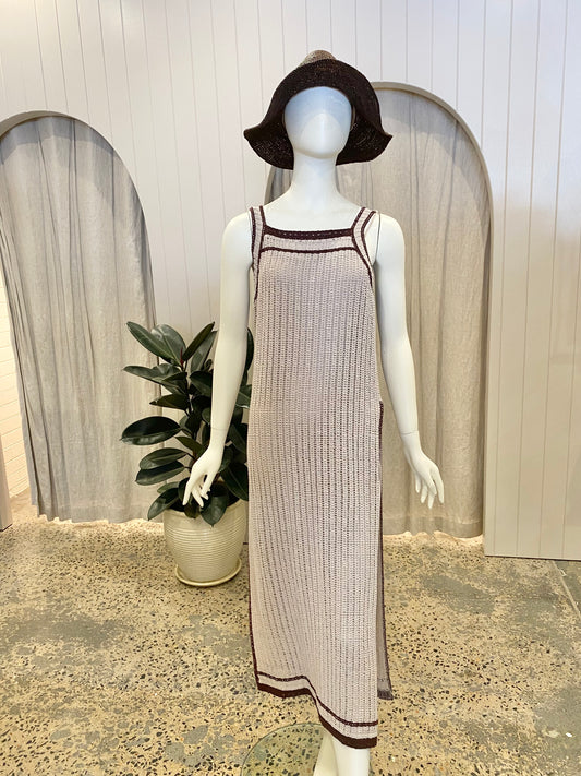 Stefanel Crochet Midi Dress - Size 10