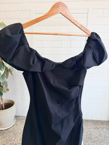 Elliatt 'Zanzibar' Mini Dress in Black - Size L (12)