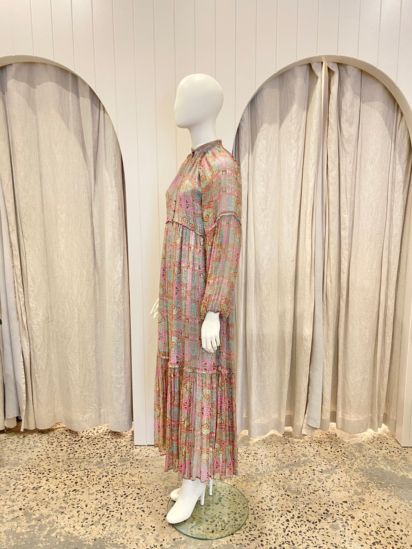 Tigerlily Marjorie Isla Maxi Dress in Taragon - Size 10