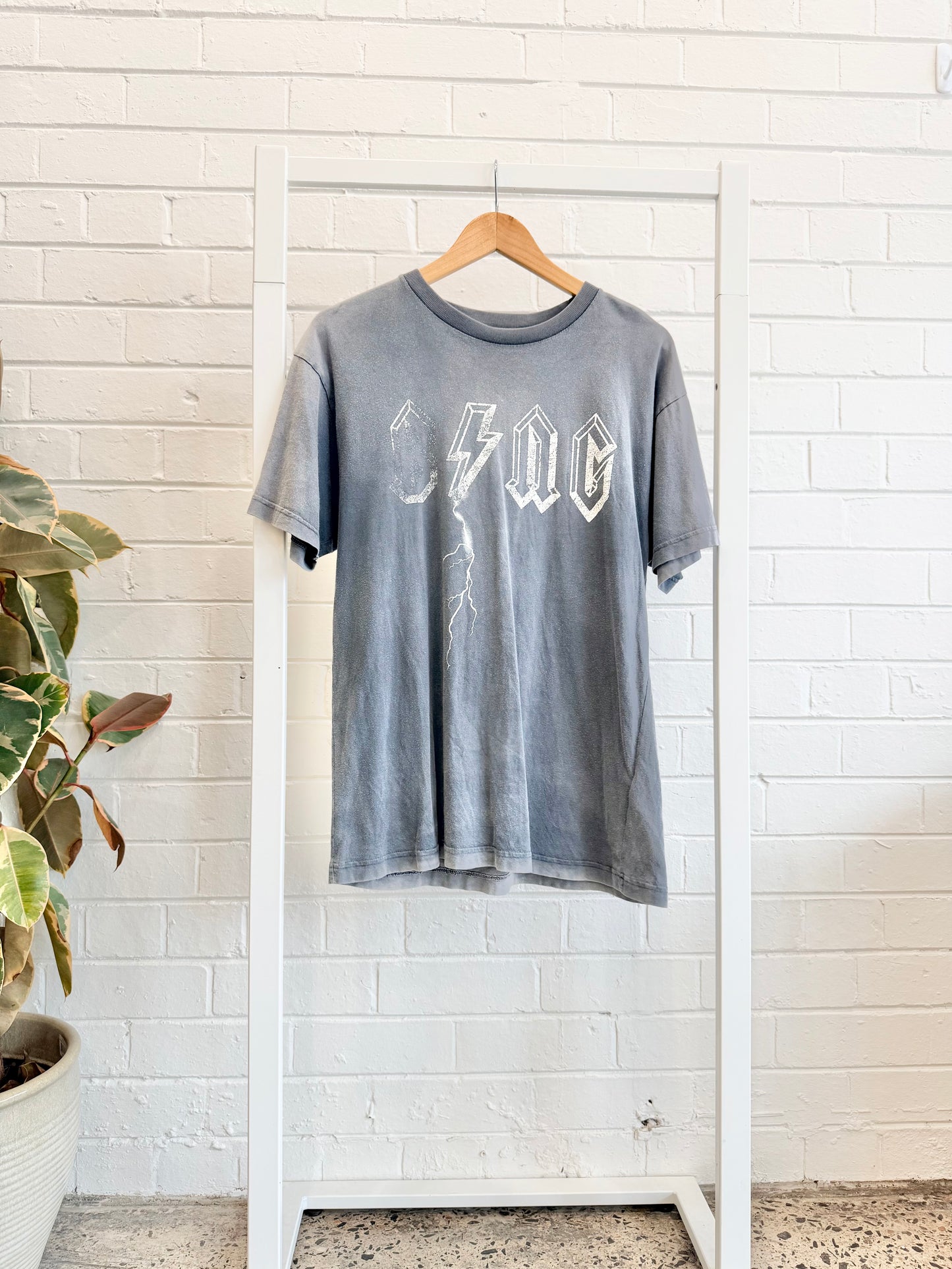 Anine Bing Grey Bolt Tee - Size S (8 - 10)