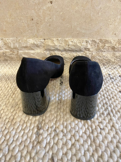 Habbott Edgar Block Heels in Black - Size 39