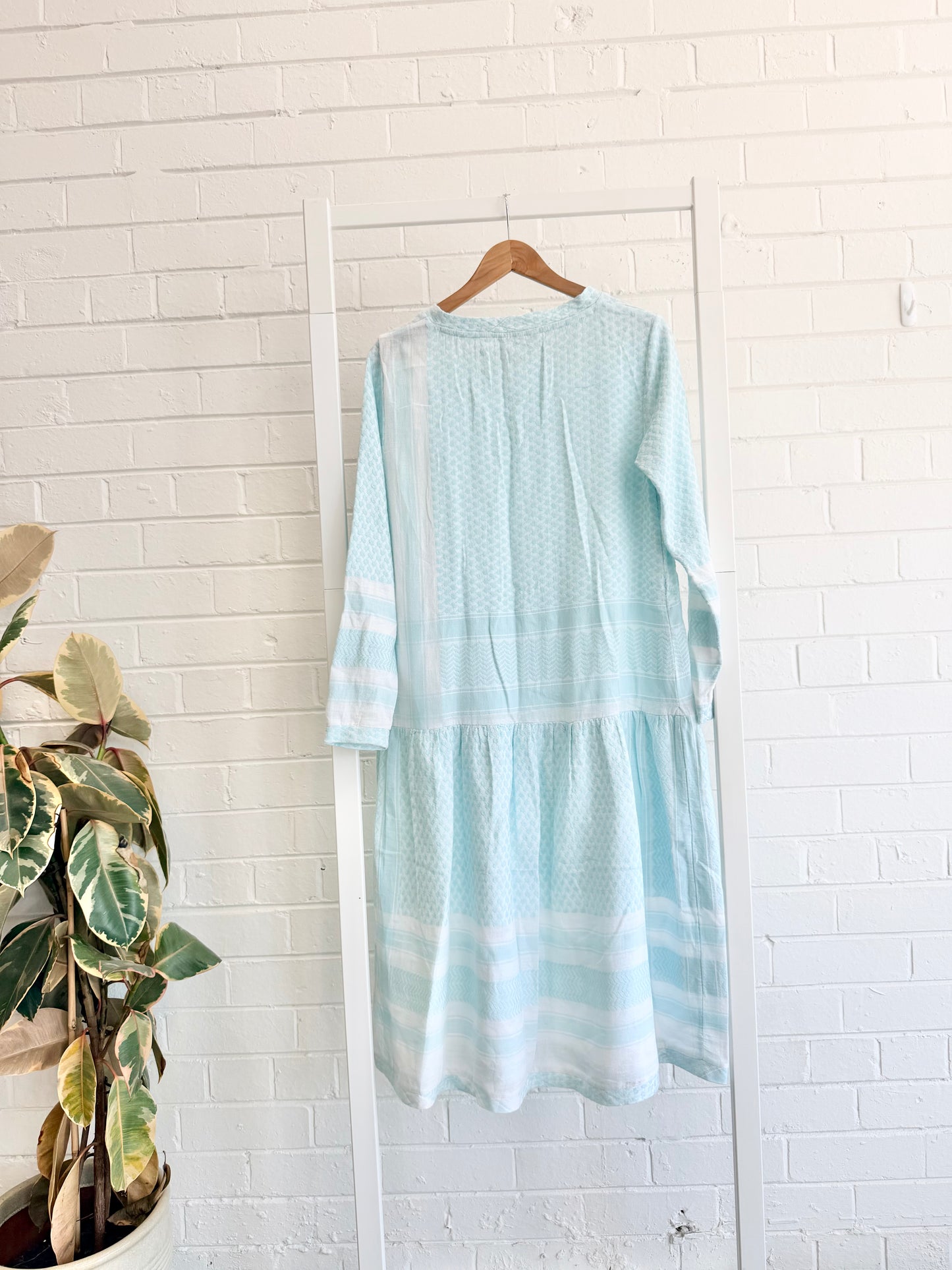 Cecilie Copenhagen Long Sleeve Dress — Mint - Size Small