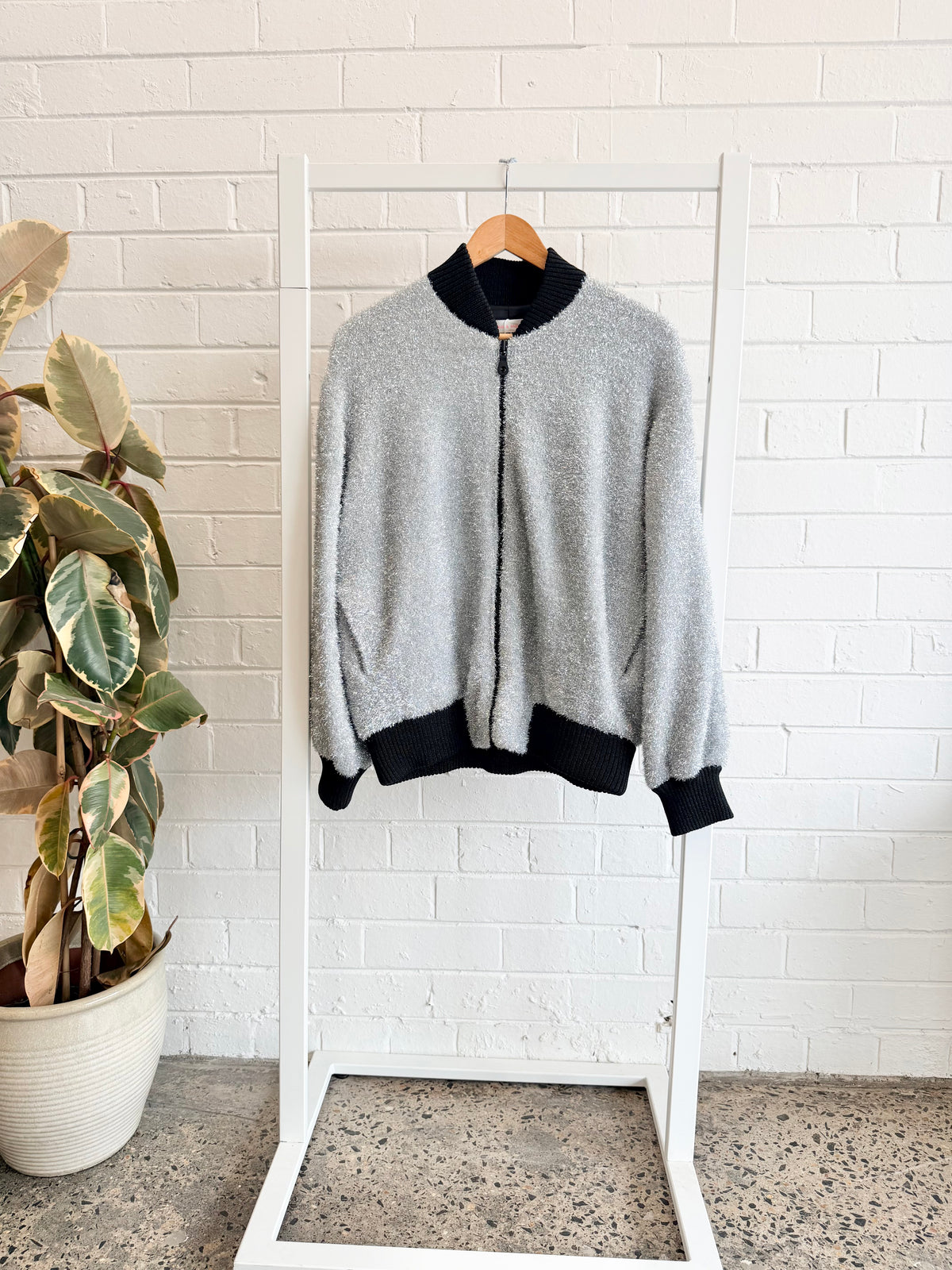 Sass and Bide Silver Dream Machine Bomber Jacket