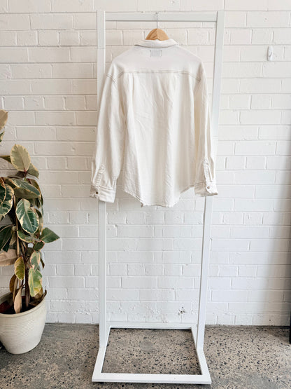 Legoe Heritage White Denim Shirt - Size 14 - 16