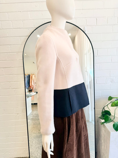 Max Mara Weekend Beige and Black Jacket - Size 6 - 8