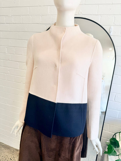 Max Mara Weekend Beige and Black Jacket - Size 6 - 8