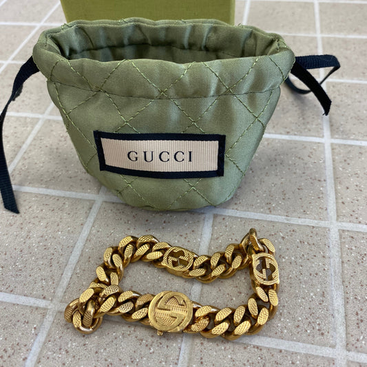 GUCCI Interlocking Chain Bracelet