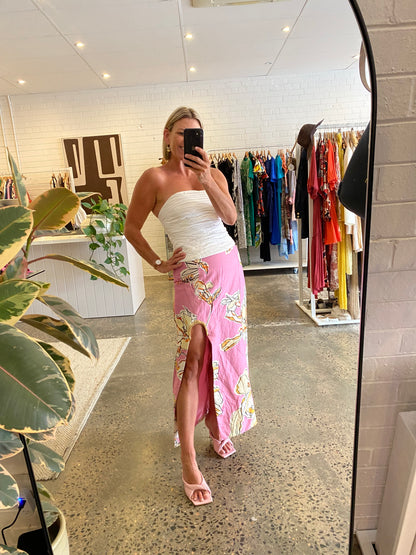 AJE 'Flourish' Midi Skirt - Size 10