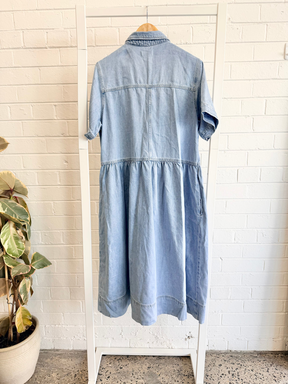 MAYE Montana Denim Shirtdres in Light Blue - Size L (12-14)