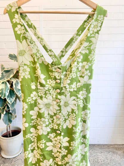 Alemais Green Leisa Column Dress - Size 14