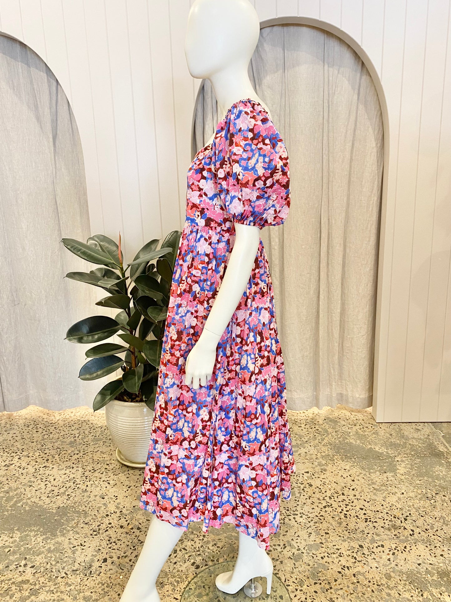 Steele 'Raven Dress' in Blossom Print - Size Small (10)