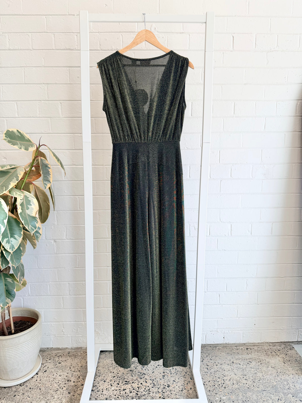 Sass and Bide Gold Midtown Manhattan Jumpsuit - Size M (10 - 12)