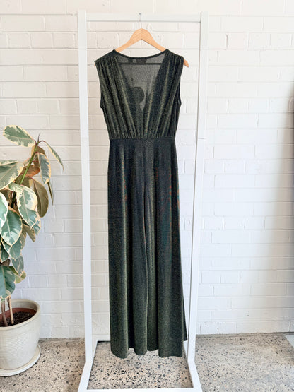 Sass and Bide Gold Midtown Manhattan Jumpsuit - Size M (10 - 12)